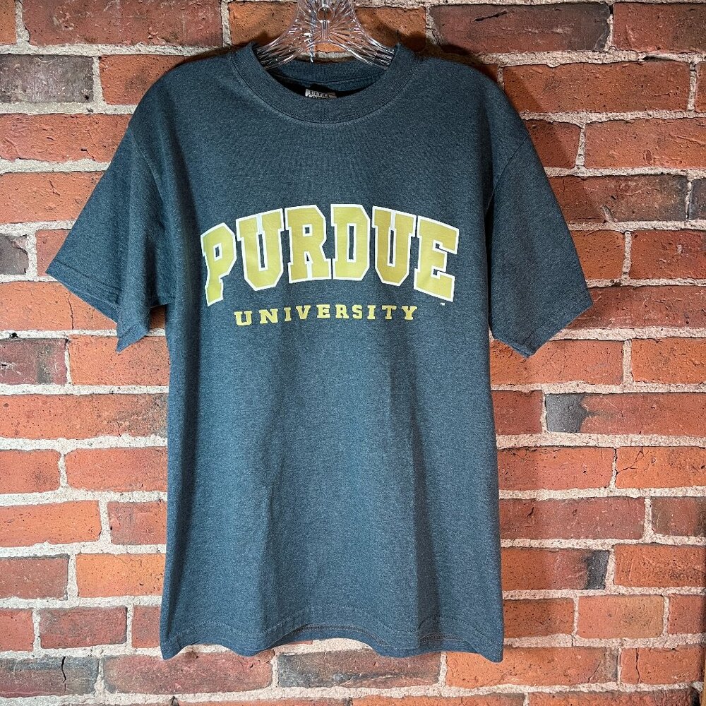 Purdue Boilermakers Graphic Tee Mens M Gray Gildan College